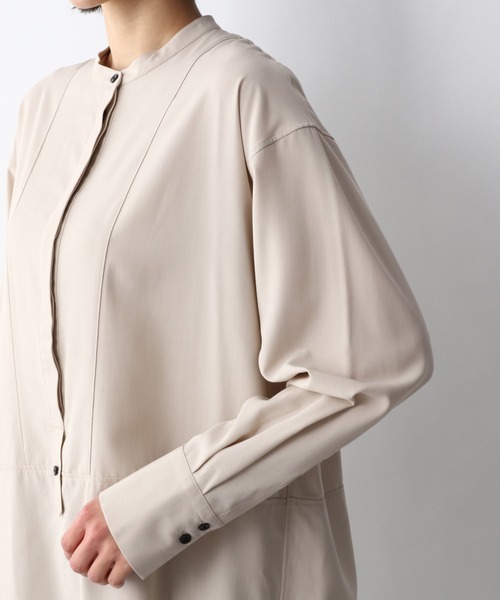 A part by（アパートバイ）の「SC＊グリンフィルロングシャツ　933076（シャツ/ブラウス・レディース・オフホワイト/ピンク系その他4/ベージュ・LARGE/MEDIUM）」の18枚目の写真