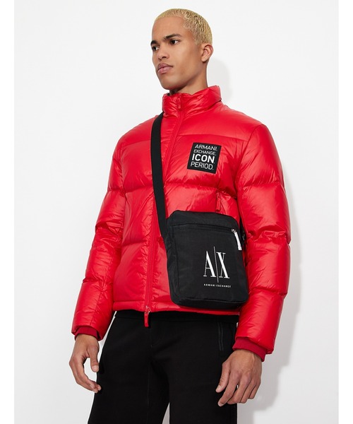 ARMANI EXCHANGE(アルマーニエクスチェンジ)の「【A|X アルマーニ エクスチェンジ】ICON ナイロンミニショルダーバッグ(ショルダーバッグ・メンズ・ブラック・FREE)」の6枚目の写真