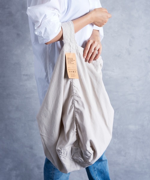 Butler Verner Sails（バトラーヴァーナーセイルス）の「Butler Verner Sails バトラーバーナーセイルズ / 反応染かつらぎビッグワンショルダーバッグ / JA-2558（トートバッグ・メンズ・ライトオリーブ/グレー系その他/ブルー系その他/キャメル/レッド系その他/ライトベージュ・FREE）」の9枚目の写真