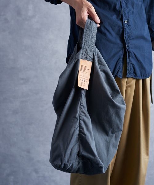 Butler Verner Sails（バトラーヴァーナーセイルス）の「Butler Verner Sails バトラーバーナーセイルズ / 反応染かつらぎビッグワンショルダーバッグ / JA-2558（トートバッグ・メンズ・ライトオリーブ/グレー系その他/ブルー系その他/キャメル/レッド系その他/ライトベージュ・FREE）」の11枚目の写真