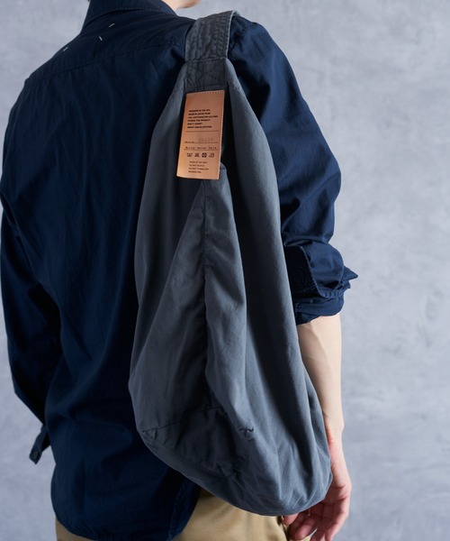 Butler Verner Sails（バトラーヴァーナーセイルス）の「Butler Verner Sails バトラーバーナーセイルズ / 反応染かつらぎビッグワンショルダーバッグ / JA-2558（トートバッグ・メンズ・ライトオリーブ/グレー系その他/ブルー系その他/キャメル/レッド系その他/ライトベージュ・FREE）」の12枚目の写真