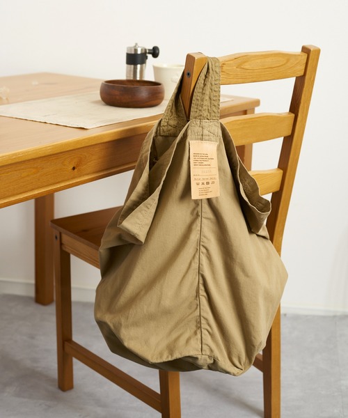 Butler Verner Sails（バトラーヴァーナーセイルス）の「Butler Verner Sails バトラーバーナーセイルズ / 反応染かつらぎビッグワンショルダーバッグ / JA-2558（トートバッグ・メンズ・ライトオリーブ/グレー系その他/ブルー系その他/キャメル/レッド系その他/ライトベージュ・FREE）」の8枚目の写真