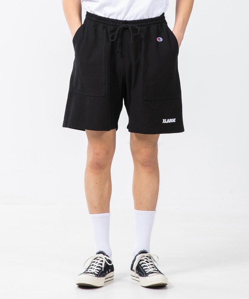 XLARGE（エクストララージ）の「XLARGE×CHAMPION REVERSE WEAVE SHORT PANTS（その他パンツ・メンズ・ホワイト/ブラック/ネイビー/ブラウン/ライトパープル・SMALL/MEDIUM/LARGE/X-LARGE）」の2枚目の写真