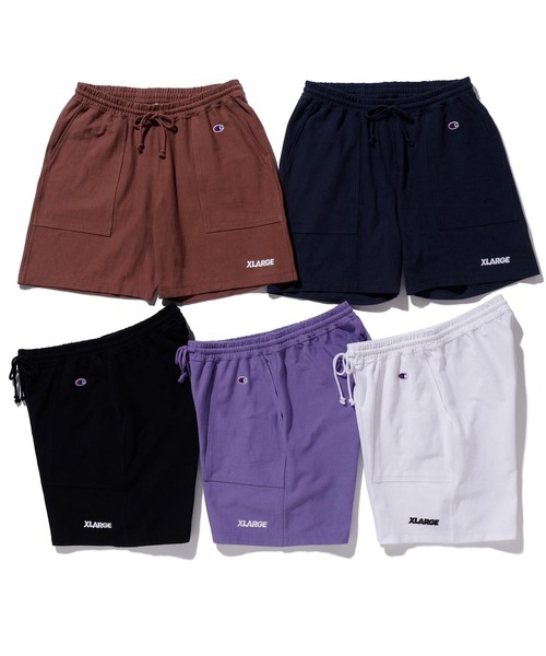 XLARGE（エクストララージ）の「XLARGE×CHAMPION REVERSE WEAVE SHORT PANTS（その他パンツ・メンズ・ホワイト/ブラック/ネイビー/ブラウン/ライトパープル・SMALL/MEDIUM/LARGE/X-LARGE）」の13枚目の写真