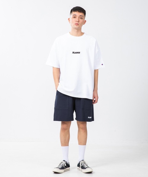 XLARGE（エクストララージ）の「XLARGE×CHAMPION REVERSE WEAVE SHORT PANTS（その他パンツ・メンズ・ホワイト/ブラック/ネイビー/ブラウン/ライトパープル・SMALL/MEDIUM/LARGE/X-LARGE）」の14枚目の写真