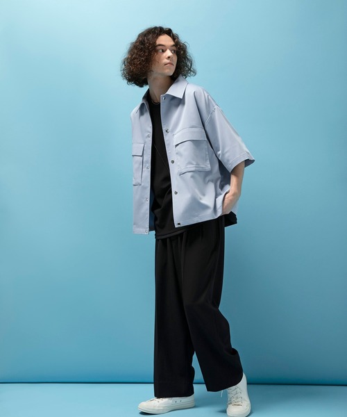 LUCY（ルーシー）の「LUCY/T/R LOOSE TUCK WIDE SLACKS（スラックス・メンズ・ブラウン/ブラック・MEDIUM/LARGE）」の4枚目の写真