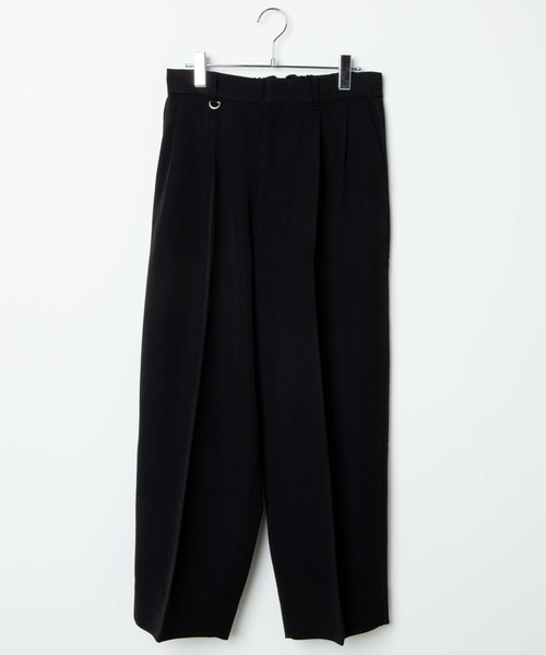 LUCY（ルーシー）の「LUCY/T/R LOOSE TUCK WIDE SLACKS（スラックス・メンズ・ブラウン/ブラック・MEDIUM/LARGE）」の8枚目の写真