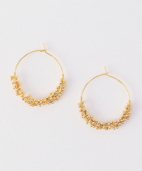 NOLLEY’S（ノーリーズ）の「つぶメタフープピアス（ピアス（両耳用）・レディース・ゴールド/シルバー・FREE）」の2枚目の写真