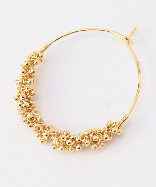 NOLLEY’S（ノーリーズ）の「つぶメタフープピアス（ピアス（両耳用）・レディース・ゴールド/シルバー・FREE）」の4枚目の写真