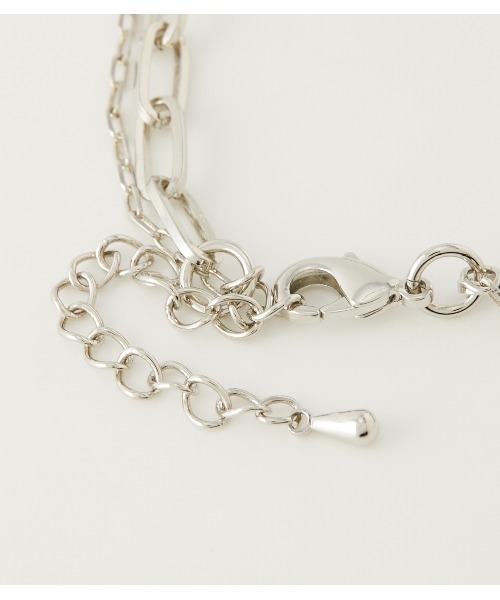 AZUL by moussy（アズールバイマウジー）の「WIDE CHAIN DOUBLE NECKLACE/ワイドチェーンダブルネックレス（ネックレス・レディース・ゴールド系その他/シルバー・FREE）」の10枚目の写真