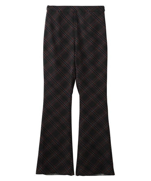 X-girl（エックスガール）の「DIAMOND PLAID FLARE PANTS（その他パンツ・レディース・ブラック/ライトグリーン/ライトブルー・S/XS/M）」の13枚目の写真