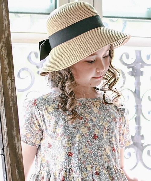 Catherine Cottage(キャサリンコテージ)の「ペーパーハット(ハット・キッズ・ベージュ/ネイビー/ライトベージュ/グレー系/ネイビー系・52/54/56/50)」の3枚目の写真
