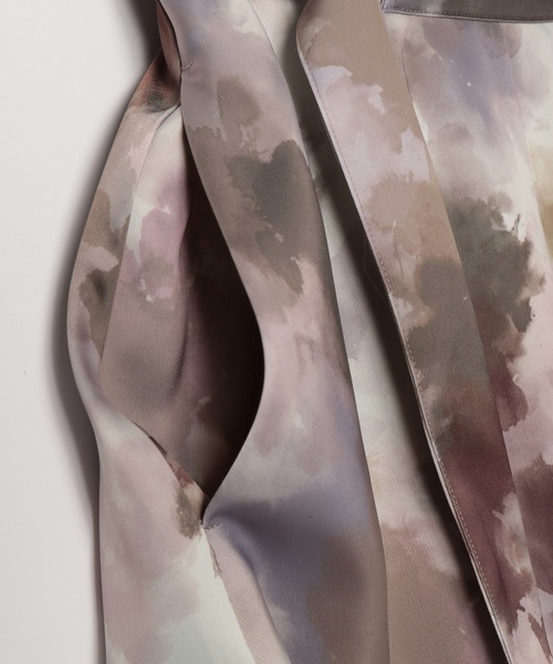 PAGEBOY（ページボーイ）の「マーブルアートスカート（スカート・レディース・ブラック系その他/ブラウン系その他・FREE）」の4枚目の写真