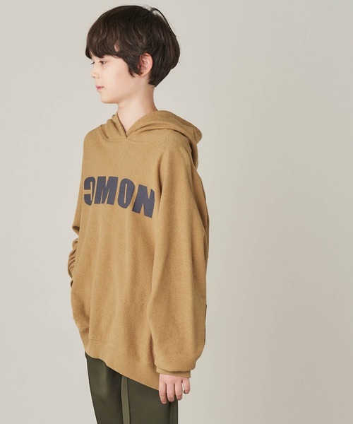 &yam(アンドヤム)の「USA裏毛オーバーサイズ裏使いプリントパーカー(パーカー・キッズ・ブルー/ブラック/ベージュ/ホワイト・130-140cm/150-160cm/140-150cm/120-130cm/110-120cm)」の15枚目の写真