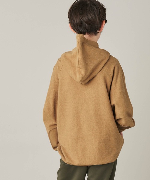 &yam(アンドヤム)の「USA裏毛オーバーサイズ裏使いプリントパーカー(パーカー・キッズ・ブルー/ブラック/ベージュ/ホワイト・130-140cm/150-160cm/140-150cm/120-130cm/110-120cm)」の16枚目の写真