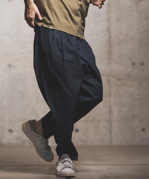 GLIMCLAP（グリムクラップ）の「mp9177-Stretch denim tapered pants テーパードパンツ（デニムパンツ・メンズ・ダークインディゴブルー/ライトインディゴブルー/ワンウォッシュ・S/L/M）」の15枚目の写真