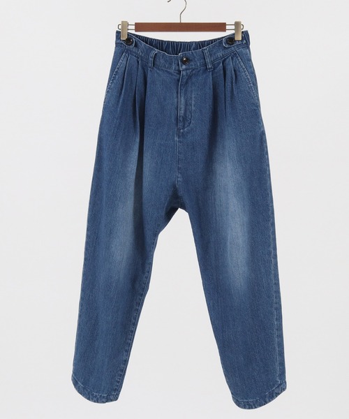 GLIMCLAP（グリムクラップ）の「mp9177-Stretch denim tapered pants テーパードパンツ（デニムパンツ・メンズ・ダークインディゴブルー/ライトインディゴブルー/ワンウォッシュ・S/L/M）」の7枚目の写真