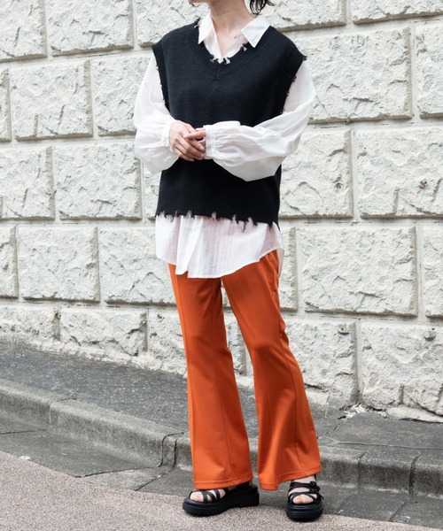 WEGO（ウィゴー）の「WEGO/オーバーサイズニットベスト（ベスト・レディース・ブラック/ダークグリーン/グレー/アイボリー/ブラック系その他・FREE）」の18枚目の写真