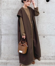 GeeRA | 《インスタグラマーyunさん着用》【21秋新着】ロングメルトンジレ(その他アウター)