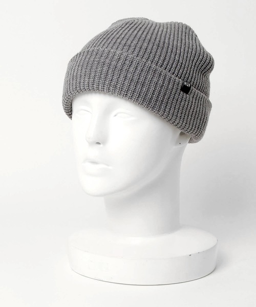 HUF（ハフ）の「ESSENTIALS USUAL BEANIE HUF ビーニー ニットキャップ（ニットキャップ/ビーニー・メンズ・ヘザーグレー/ブラック・O/S）」の4枚目の写真