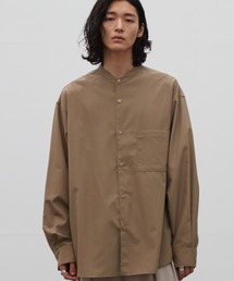 TENCEL BAND COLLAR SHIRT