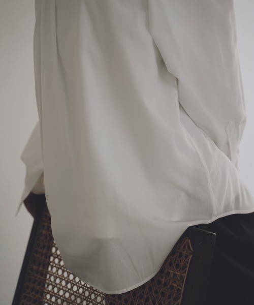 WYM LIDNM(ウィム バイ リドム)の「TENCEL BAND COLLAR SHIRT(シャツ/ブラウス・メンズ・ホワイト/ブルー/チャコールグレー/カーキ・S/M/L)」の10枚目の写真