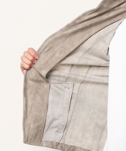 TORNADO MART（トルネードマート）の「TORNADO MART∴ハイテンションムラデニムジャケット（テーラードジャケット・メンズ・ベージュ/ネイビー/ブラック・LL/MEDIUM/LARGE/XX-LARGE）」の6枚目の写真