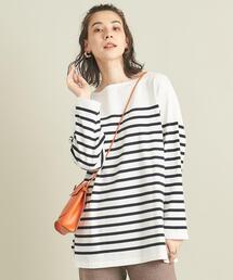 BEAUTY&YOUTH UNITED ARROWS | BY パネルボーダーワイドロングスリーブカットソー ∴(Tシャツ/カットソー)