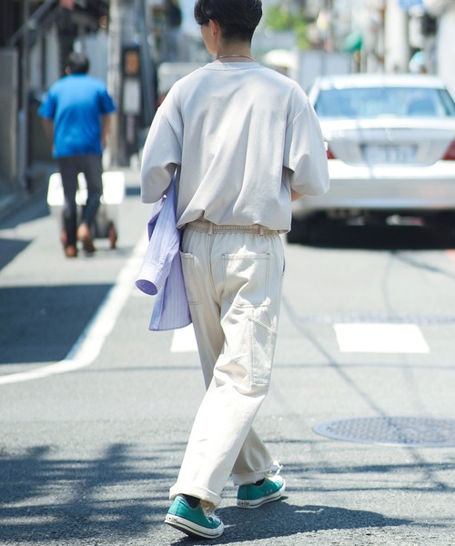 SPINNS(スピンズ)の「【ビッグシルエット】ストライプオーバーサイズ長袖シャツ(シャツ/ブラウス・メンズ・サックスブルー/ブルー/ミント/ブルー系その他・ONESIZE)」の9枚目の写真
