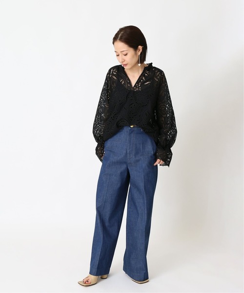 ジャーナルスタンダードレサージュ　BROCHE レースシャツ journal standard L'essage（ジャーナルスタンダードレサージュ