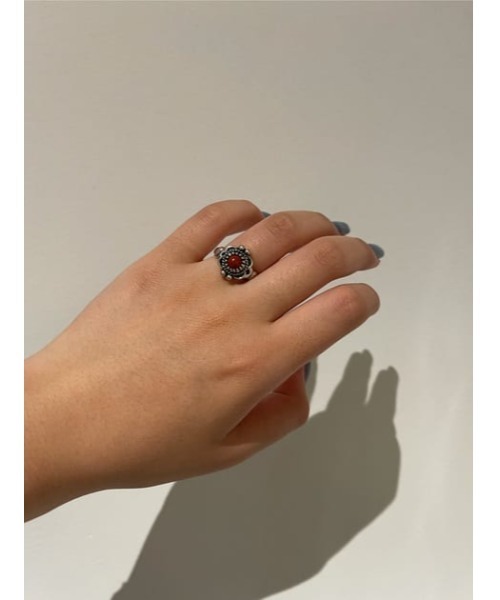 MOUSSY(マウジー)の「VINTAGE STONE リング(リング・レディース・オレンジ/ブラック・FREE)」の15枚目の写真