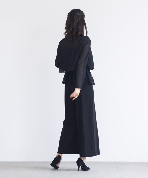 kaene（カエン）の「デザインホックシアージャケット（カーディガン/ボレロ・レディース・ベージュ/ブラック・36/38/34）」の9枚目の写真