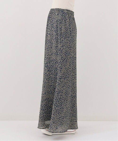 SLOBE IENA（スローブイエナ）の「Deveauxダリアプリントマーメイドスカート【手洗い可能/ウエストゴム】◆（スカート・レディース・ネイビー/ブラウン・FREE）」の14枚目の写真