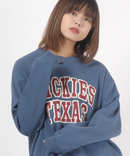 Dickies(ディッキーズ)の「Dickies(ディッキーズ)ロゴプリント スウェットトップス レディース/トレーナー プルオーバー(スウェット・レディース・ホワイト/ブラック/ブラウン/ブルー/ラベンダー/ホワイト系その他/ホワイト系その他2/ホワイト系その他3・M/L)」の7枚目の写真