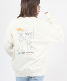 Dickies(ディッキーズ)ロゴプリント スウェットトップス レディース/トレーナー プルオーバー