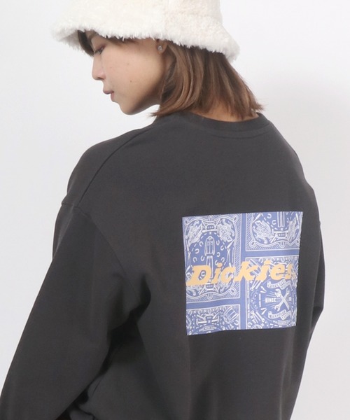 Dickies(ディッキーズ)の「Dickies(ディッキーズ)ロゴプリント スウェットトップス レディース/トレーナー プルオーバー(スウェット・レディース・ホワイト/ブラック/ブラウン/ブルー/ラベンダー/ホワイト系その他/ホワイト系その他2/ホワイト系その他3・M/L)」の5枚目の写真
