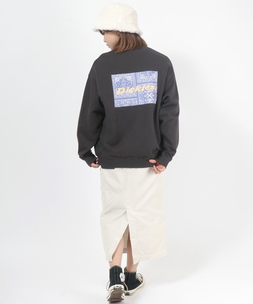 Dickies(ディッキーズ)の「Dickies(ディッキーズ)ロゴプリント スウェットトップス レディース/トレーナー プルオーバー(スウェット・レディース・ホワイト/ブラック/ブラウン/ブルー/ラベンダー/ホワイト系その他/ホワイト系その他2/ホワイト系その他3・M/L)」の13枚目の写真