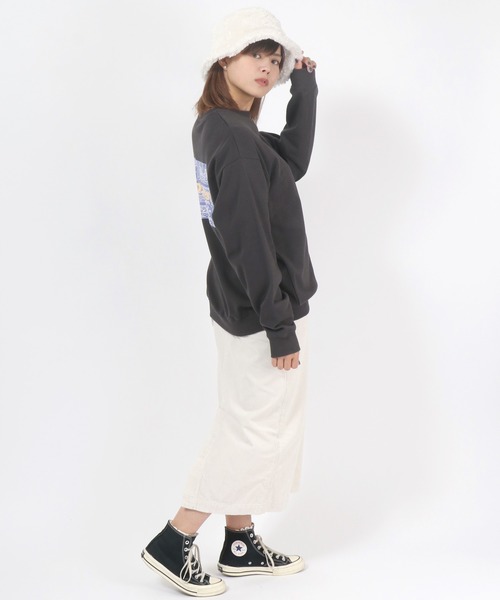 Dickies(ディッキーズ)の「Dickies(ディッキーズ)ロゴプリント スウェットトップス レディース/トレーナー プルオーバー(スウェット・レディース・ホワイト/ブラック/ブラウン/ブルー/ラベンダー/ホワイト系その他/ホワイト系その他2/ホワイト系その他3・M/L)」の14枚目の写真