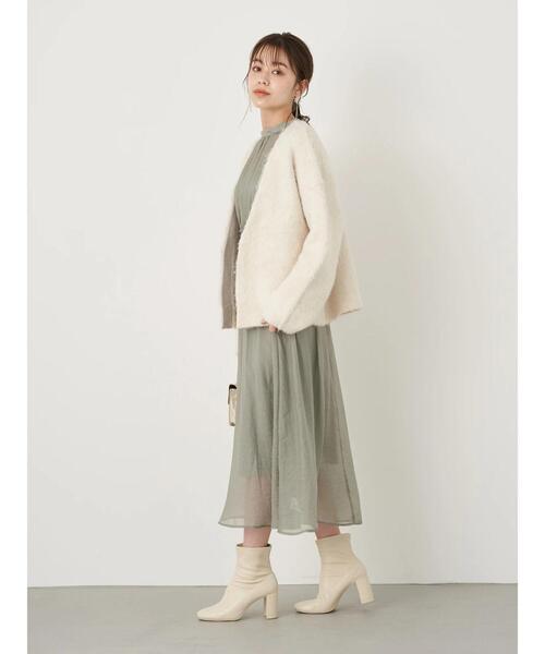 セール】【WEB限定】ミックスカラーニットカーディガン