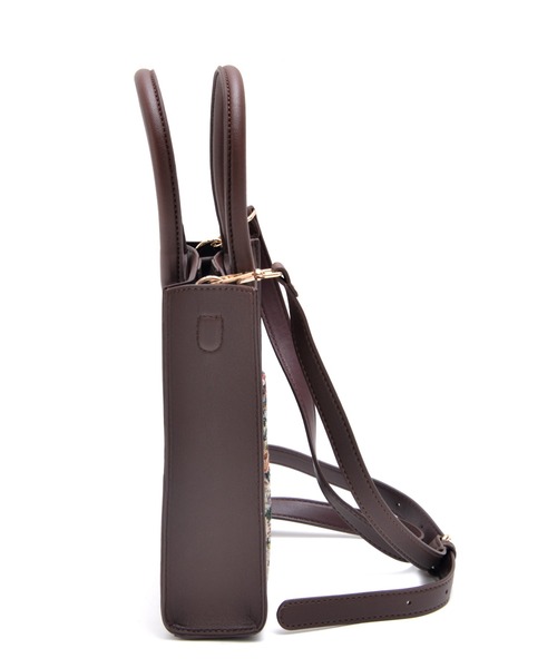 DEVICE（デバイス）の「【ファッションクリエイターMUMUコラボ】Rename スクエア ミニトート ショルダーバッグ（ショルダーバッグ・レディース・マルチ/レオパード・FREE）」の5枚目の写真