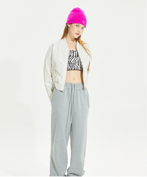 CRANK（クランク）の「【CRANK】LOGO SHORT BEANIE（ニットキャップ/ビーニー・レディース・ブラック/ピンク・ONE SIZE）」の5枚目の写真