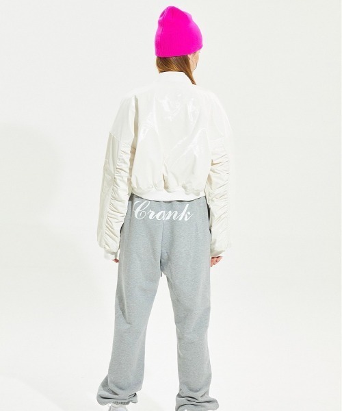 CRANK（クランク）の「【CRANK】LOGO SHORT BEANIE（ニットキャップ/ビーニー・レディース・ブラック/ピンク・ONE SIZE）」の7枚目の写真