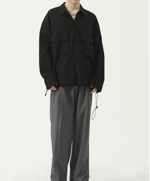 WESTBOY(ウエストボーイ)の「【WB ORIGINALS】Relax Work Long Sleeve Shirt WO21W2TP05(シャツ/ブラウス・メンズ・ホワイト/ブラック・M/L/XL)」の3枚目の写真