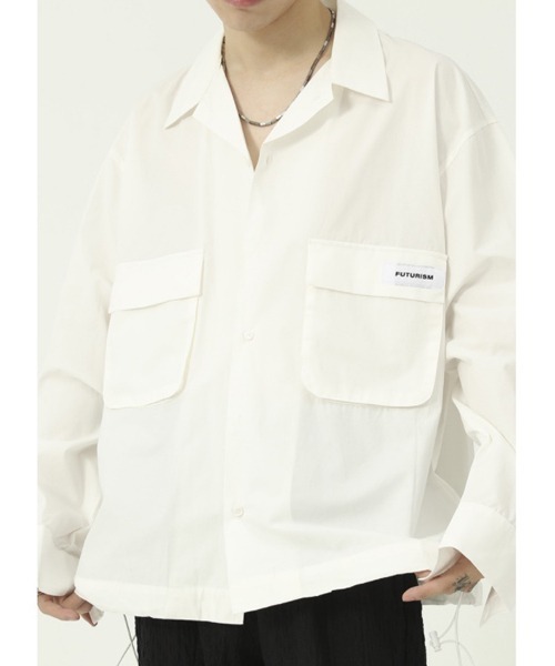 WESTBOY(ウエストボーイ)の「【WB ORIGINALS】Relax Work Long Sleeve Shirt WO21W2TP05(シャツ/ブラウス・メンズ・ホワイト/ブラック・M/L/XL)」の6枚目の写真