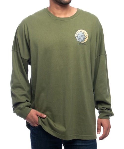 【送料無料】RVCA メンズ MOJAVE LT ロングスリーブＴシャツ RVCA（ルーカ）の「RVCA メンズ MOJAVE LT ロングスリーブT