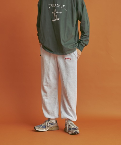 CPCM（シーピーシーエム）の「NEBRASKAスウェットパンツ（スウェットパンツ・メンズ・グレー/グリーン/オレンジ/チャコールグレー・FREE）」の6枚目の写真