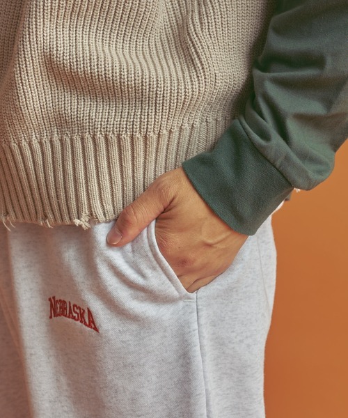 CPCM（シーピーシーエム）の「NEBRASKAスウェットパンツ（スウェットパンツ・メンズ・グレー/グリーン/オレンジ/チャコールグレー・FREE）」の13枚目の写真