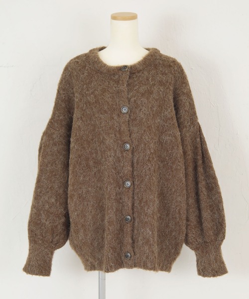 titivate（ティティベイト）の「ﾐﾆｼｬｷﾞｰﾆｯﾄｶｰﾃﾞｨｶﾞﾝ（カーディガン/ボレロ・レディース・ピンク/ライトグリーン/モカ/グレイッシュベージュ・S/M）」の21枚目の写真