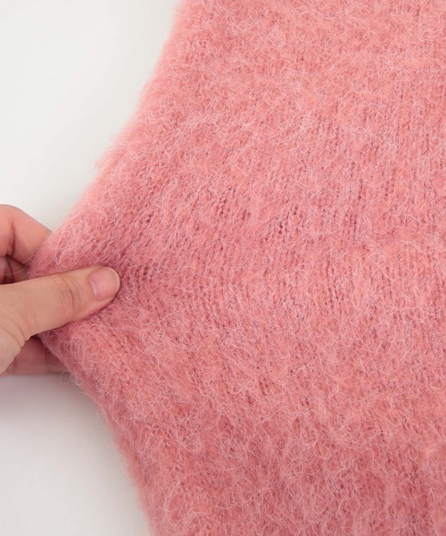 titivate（ティティベイト）の「ﾐﾆｼｬｷﾞｰﾆｯﾄｶｰﾃﾞｨｶﾞﾝ（カーディガン/ボレロ・レディース・ピンク/ライトグリーン/モカ/グレイッシュベージュ・S/M）」の13枚目の写真