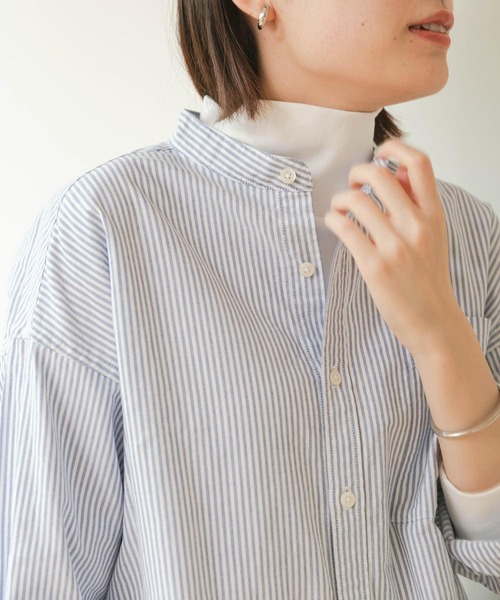 FORK&SPOON（フォークアンドスプーン）の「FORK&SPOON　オックスロングシャツ（シャツ/ブラウス・レディース・オフホワイト/ブルー系その他・ONE）」の16枚目の写真